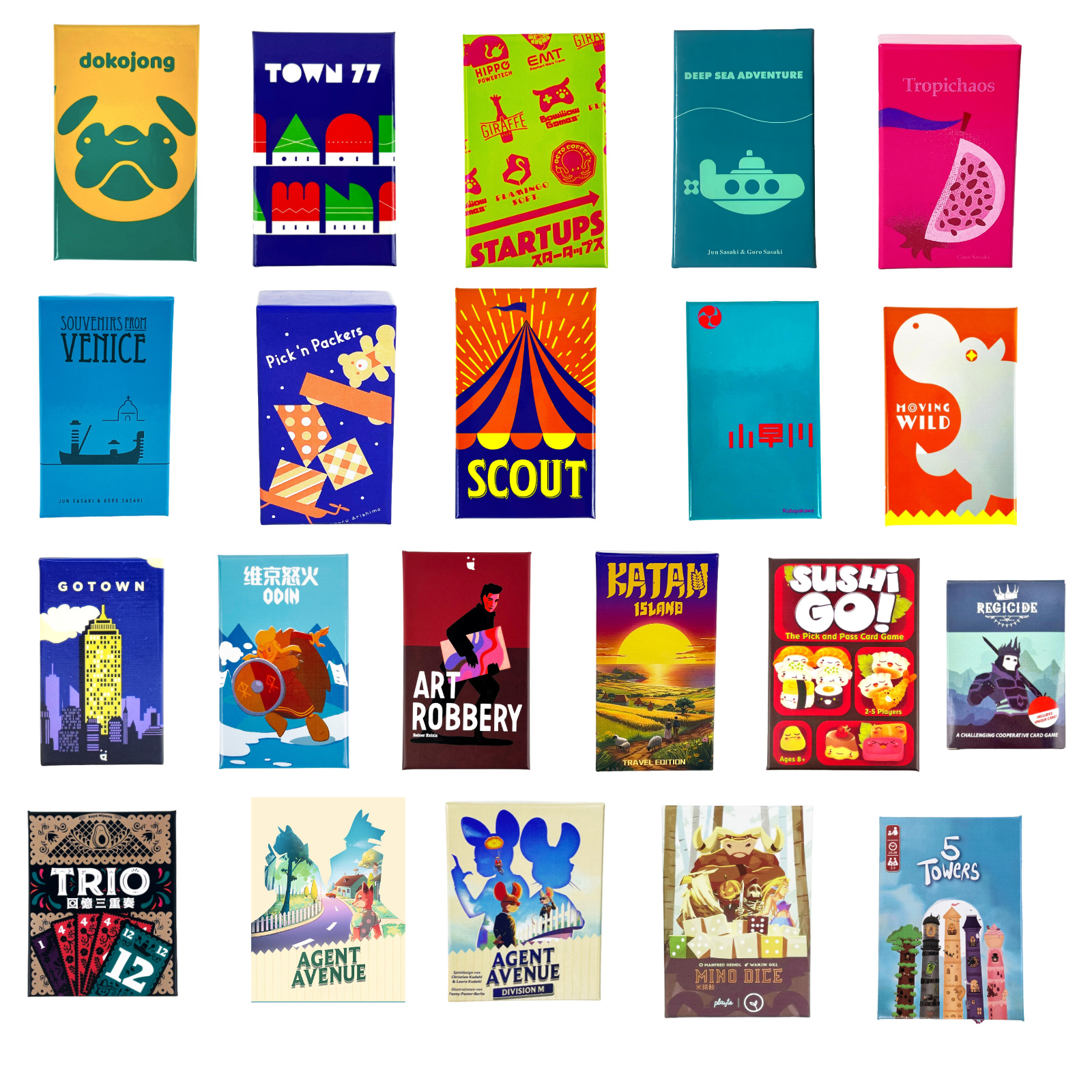 Board Game Wild Wild - Board Game：SCOUT\dokojong\Town 77\Tropichaos\Pick'nPackers\Startups\Moving Wild\souvenirs from venice\kobayakawa