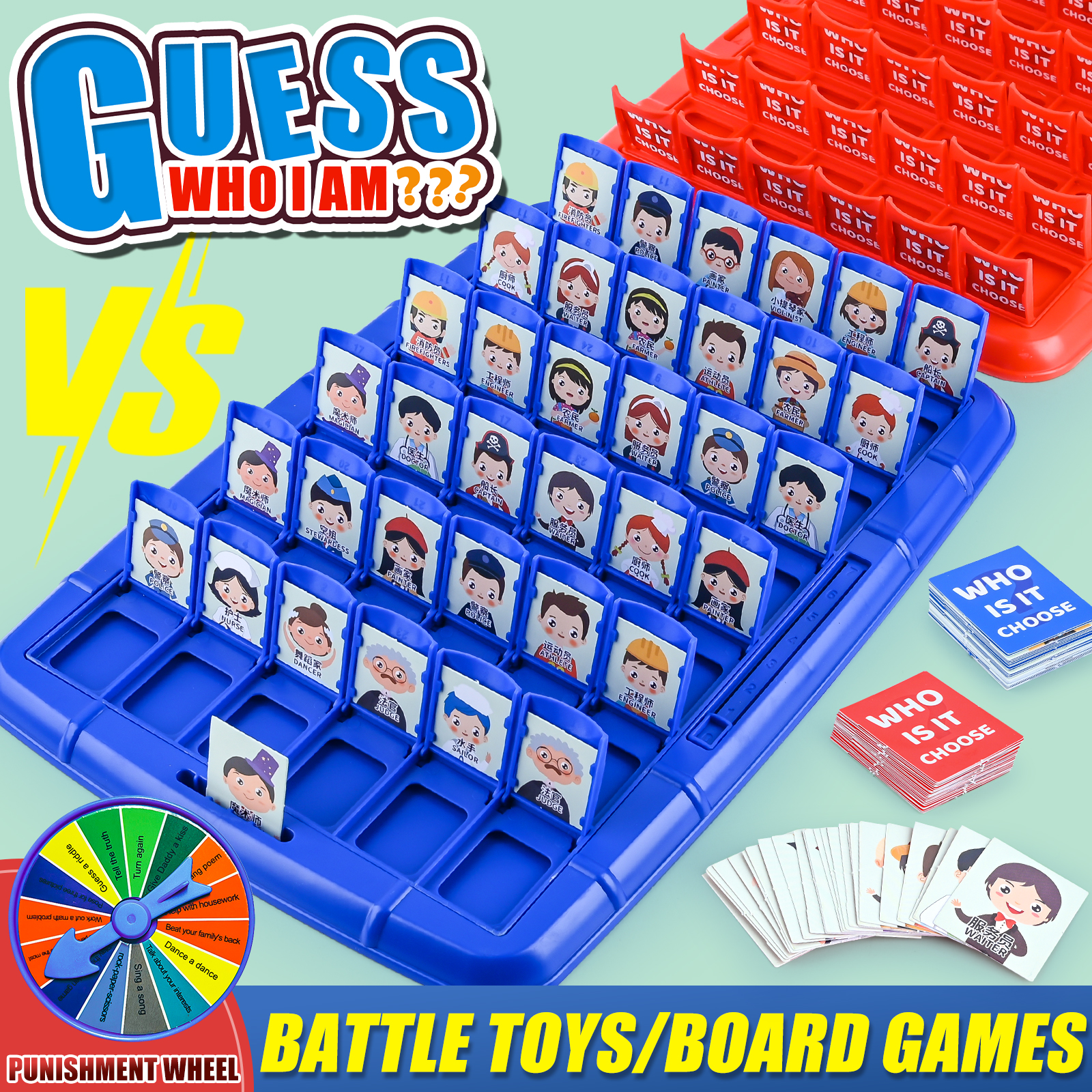 Board Game Dots - Guess Who I Am, Children'S Puzzle