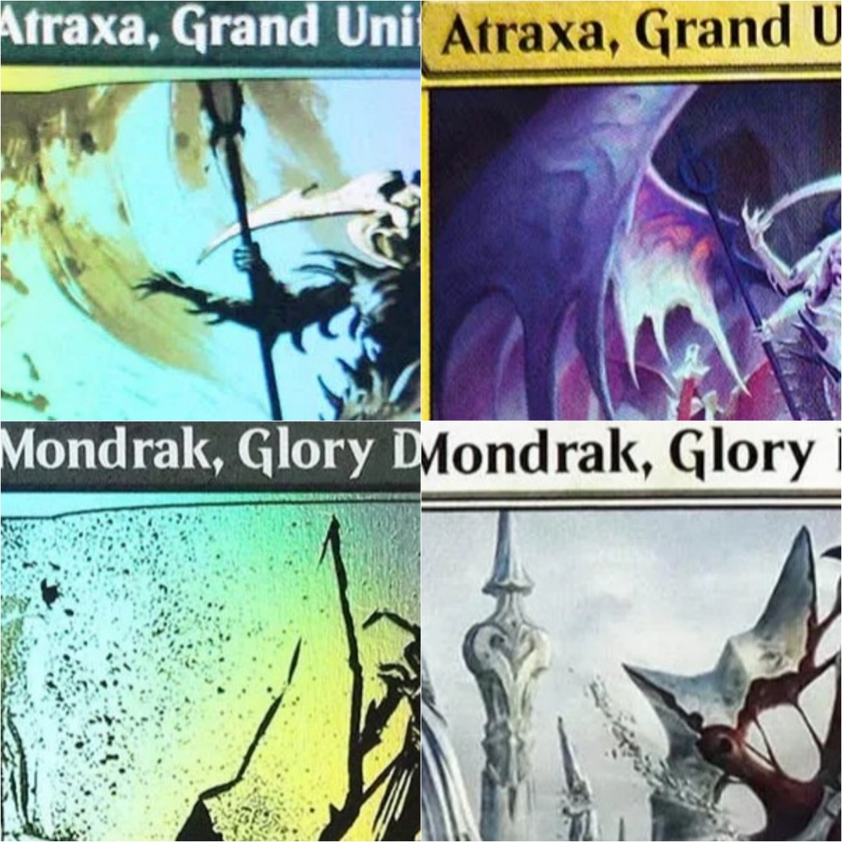 Board Game Dots - ONE “Atraxa, Grand Unifier/Mondrak,Glory Dominus” TCG