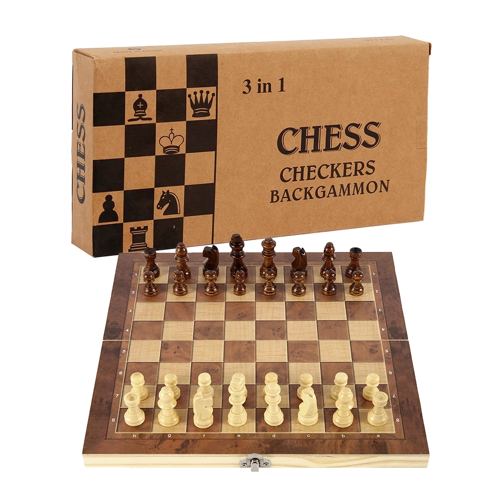 3 in 1 Chess Board, Folding Wo - Board Game Vantage 리뷰 및 가격