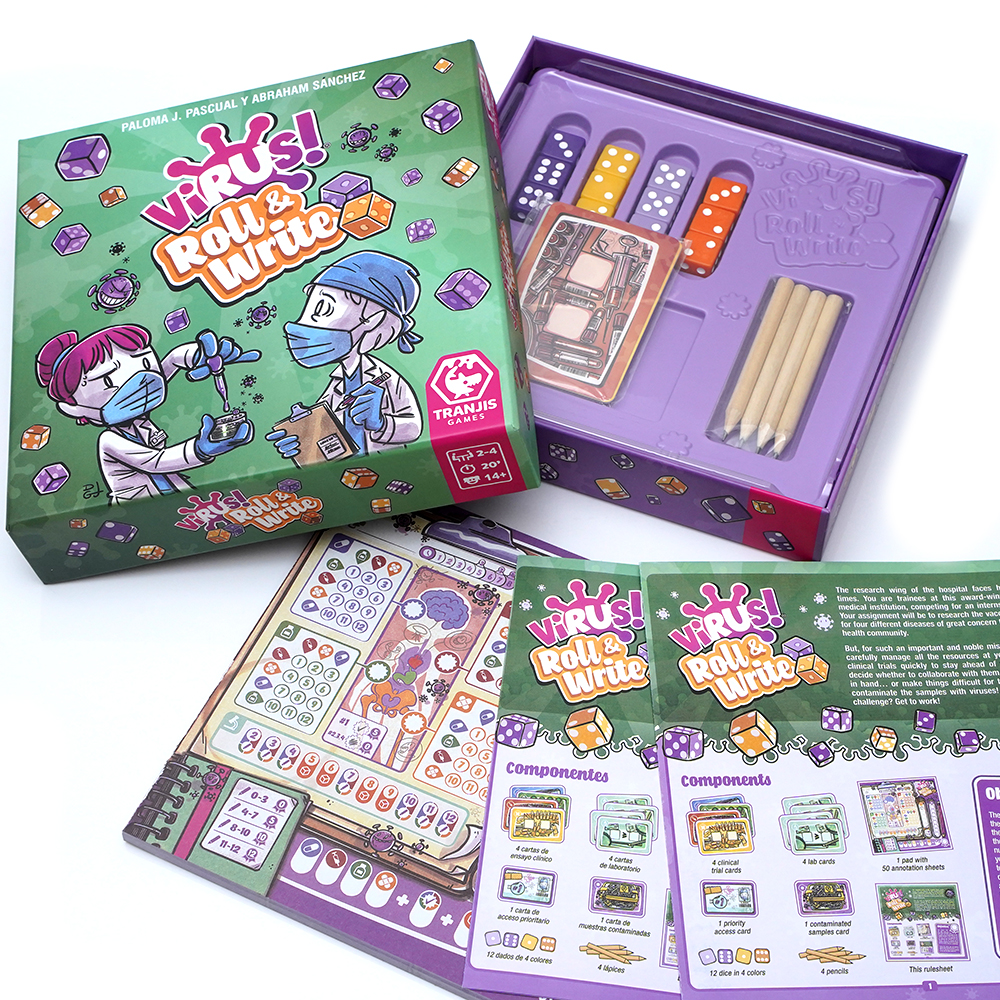 Virus roll & write Un divertid - Board Game Virus 리뷰 및 가격