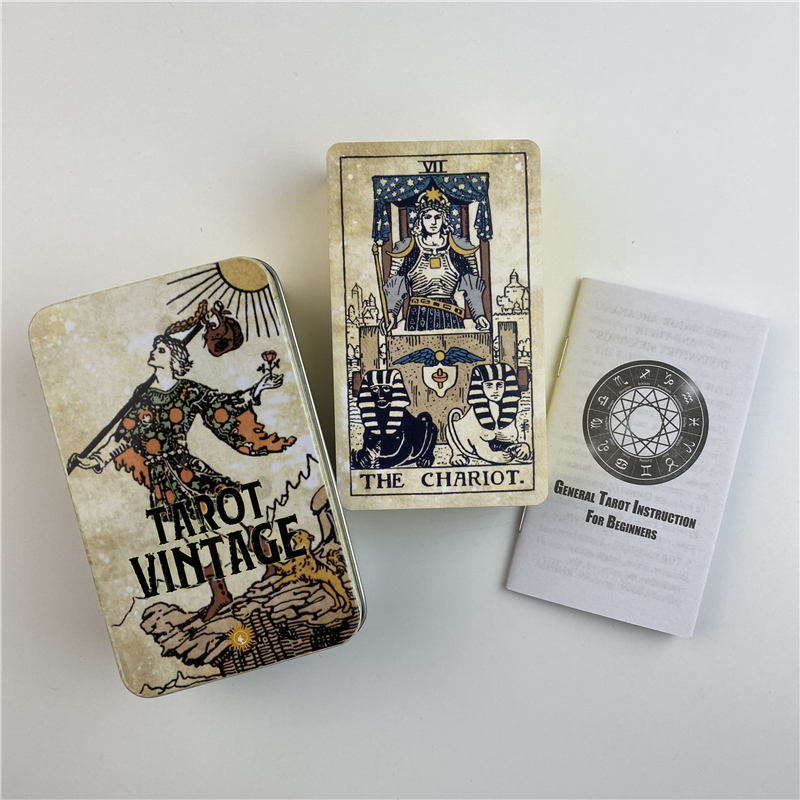 Metal Box Gilded Tarot Vintage - Board Game Vantage 리뷰 및 가격