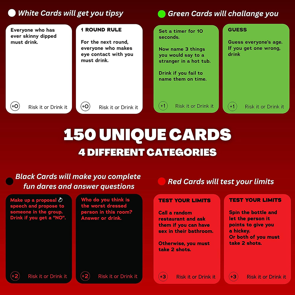 Risk It Or Drink It Fun Party  - Board Game Uno 리뷰 및 가격