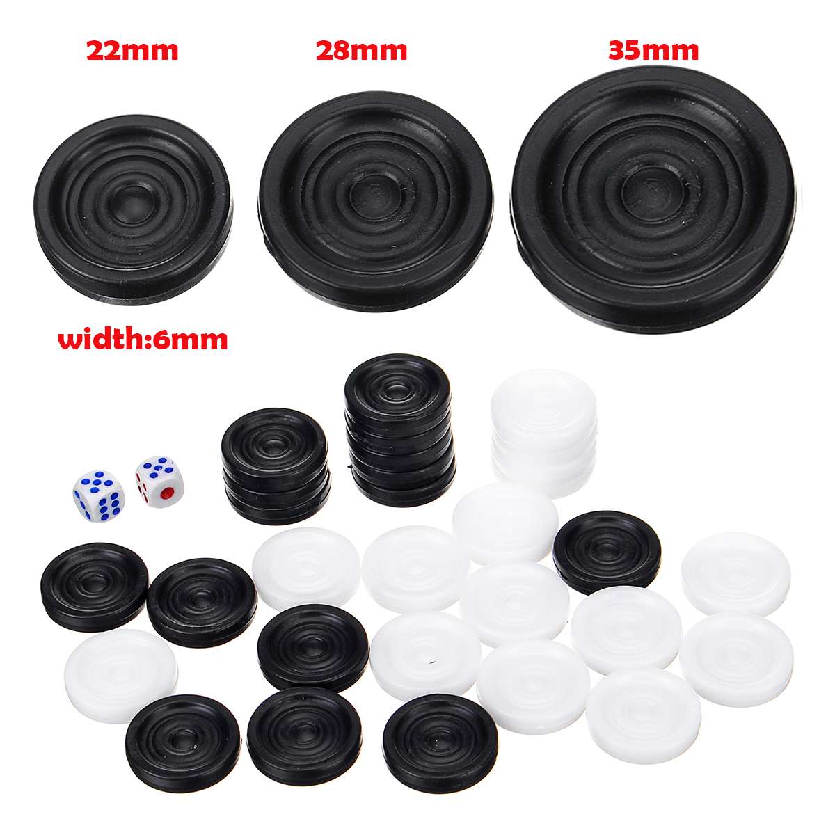 32 PCS Backgammon Chess Piece  - Board Game Vantage 리뷰 및 가격