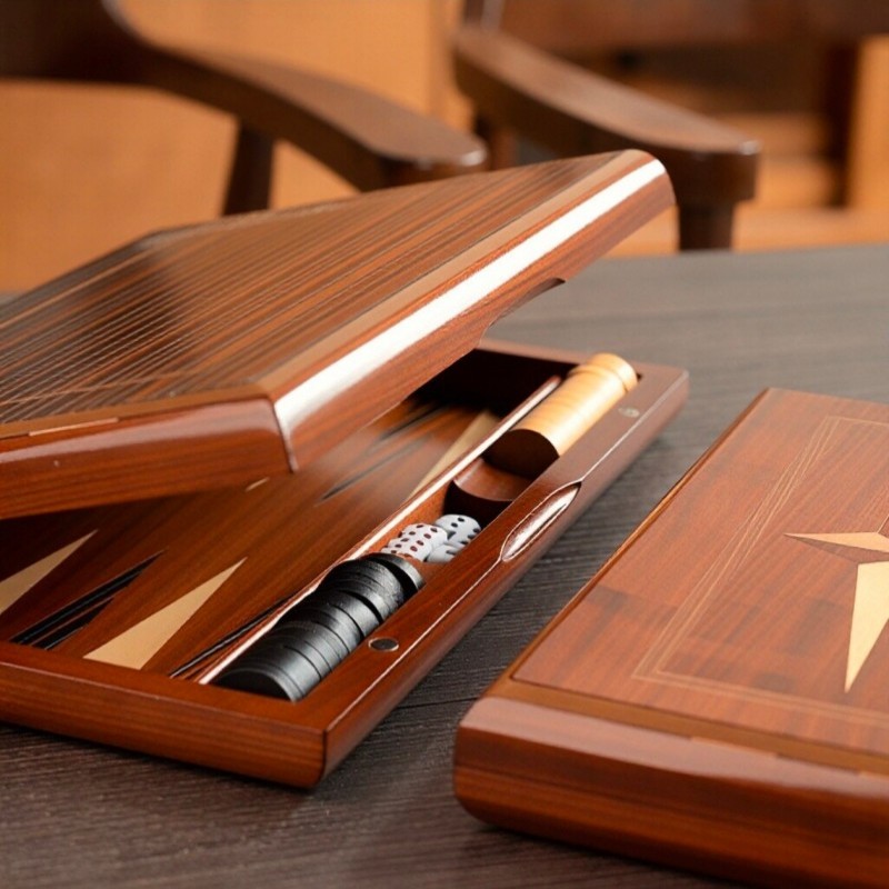 Solid Wood Backgammon 11-19 In - Board Game Vantage 리뷰 및 가격