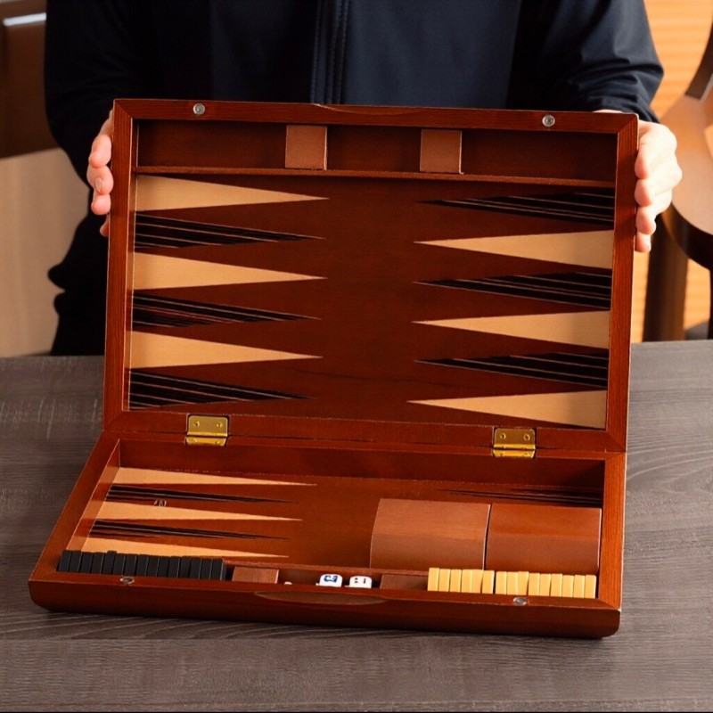 Solid Wood Backgammon 11-19 In - Board Game Vantage 리뷰 및 가격