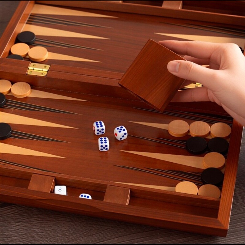 Solid Wood Backgammon 11-19 In - Board Game Vantage 리뷰 및 가격