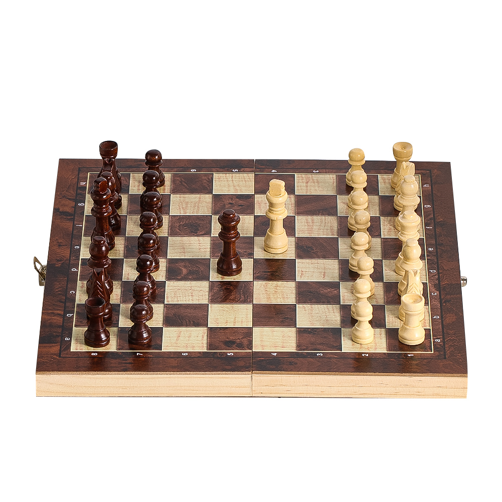 Wooden 3-in-1 Checkers Backgam - Board Game Vantage 리뷰 및 가격