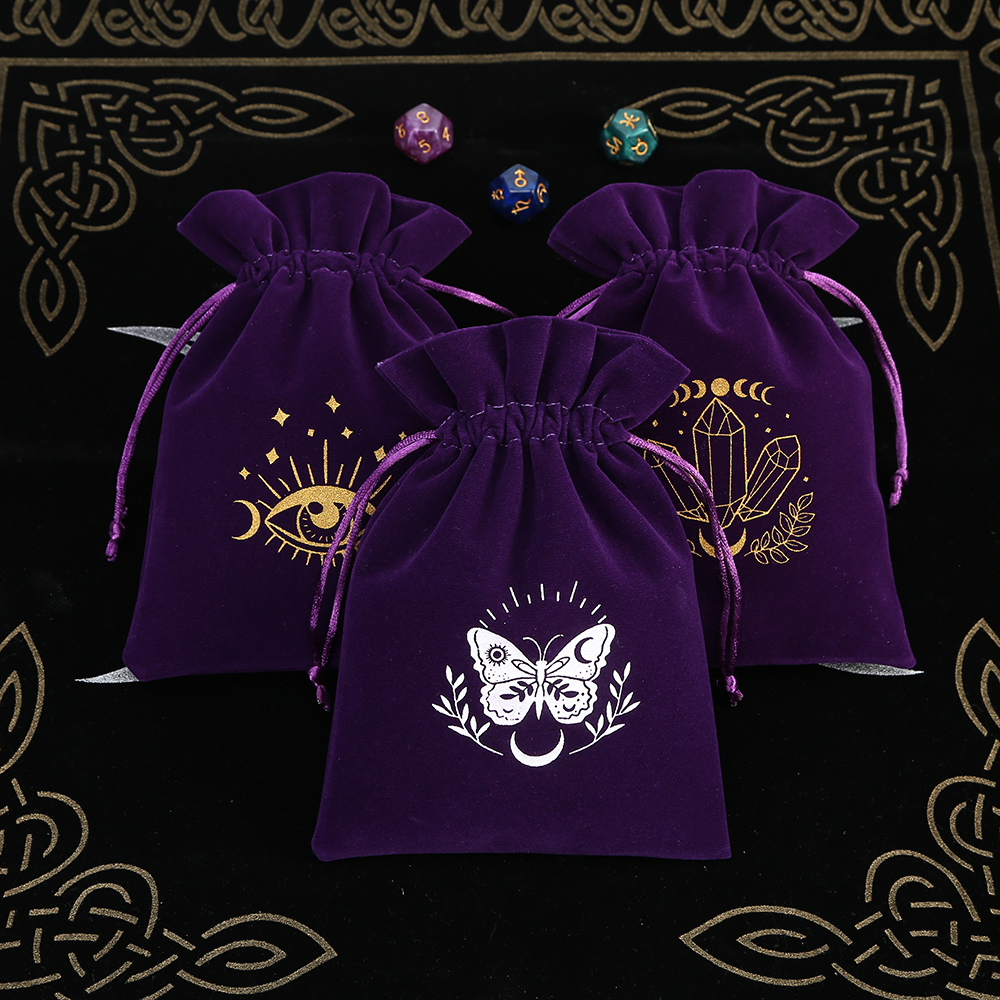 5Pcs Tarot Storage Velvet Bag  - Board Game Dots 리뷰 및 가격