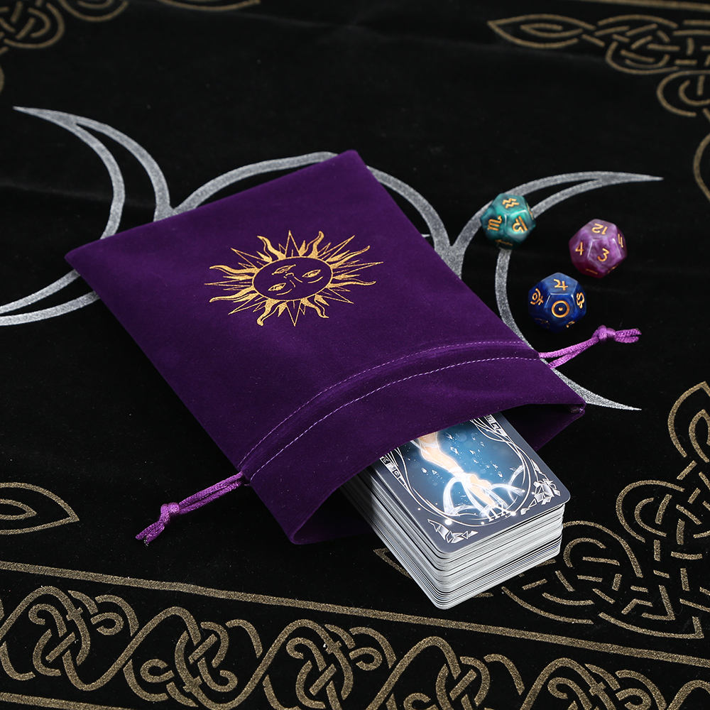 5Pcs Tarot Storage Velvet Bag  - Board Game Dots 리뷰 및 가격