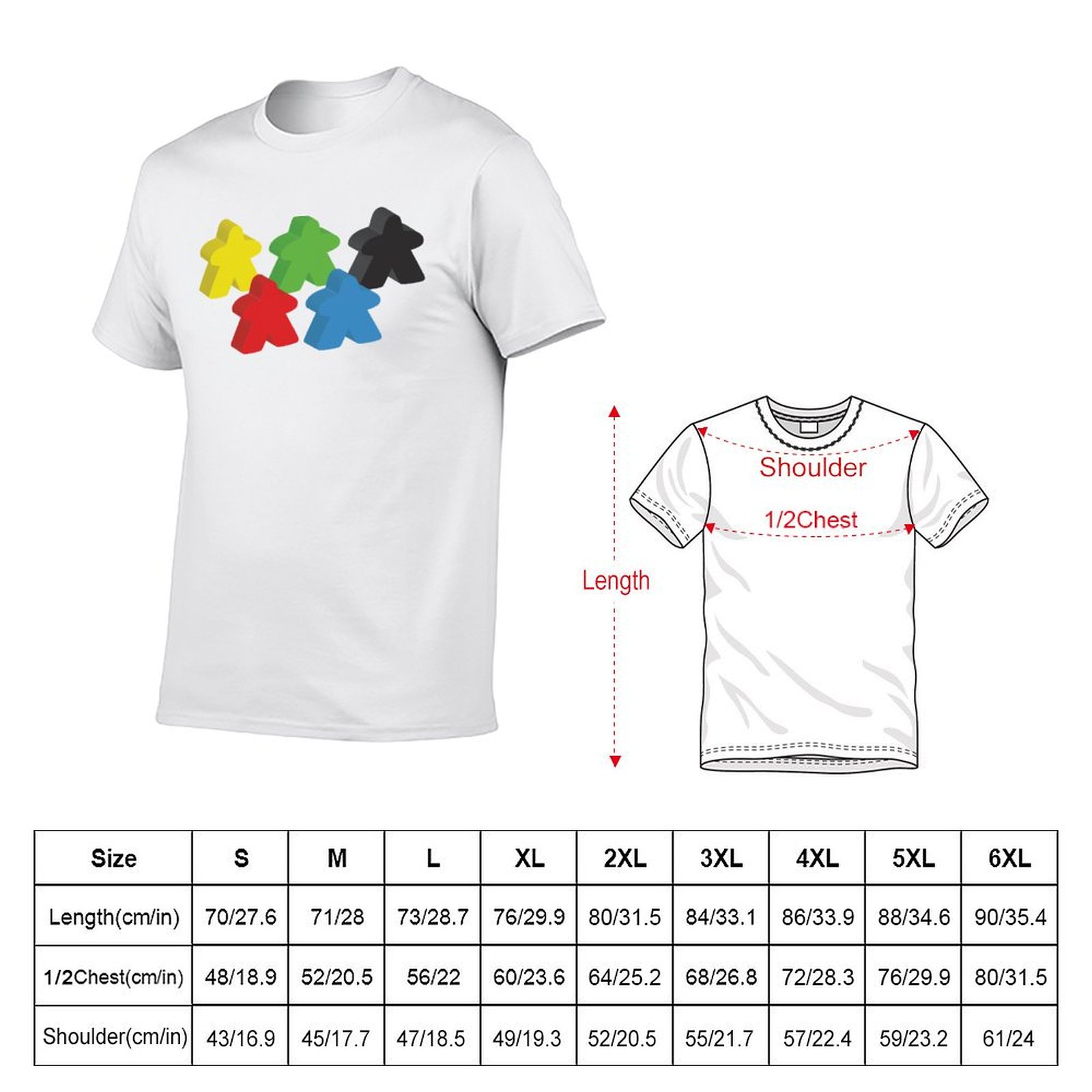 Set of 5 meeples (Board game t - Meeple Token Set 리뷰 및 가격