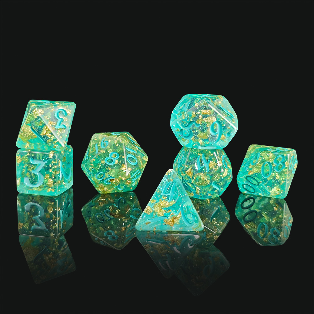 7Pcs/set Glitter Dice Set DnD  - Board Game Live 리뷰 및 가격
