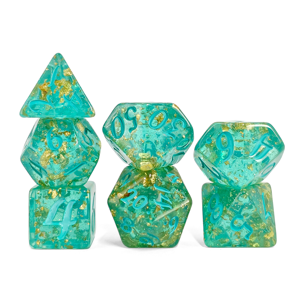 7Pcs/set Glitter Dice Set DnD  - Board Game Live 리뷰 및 가격