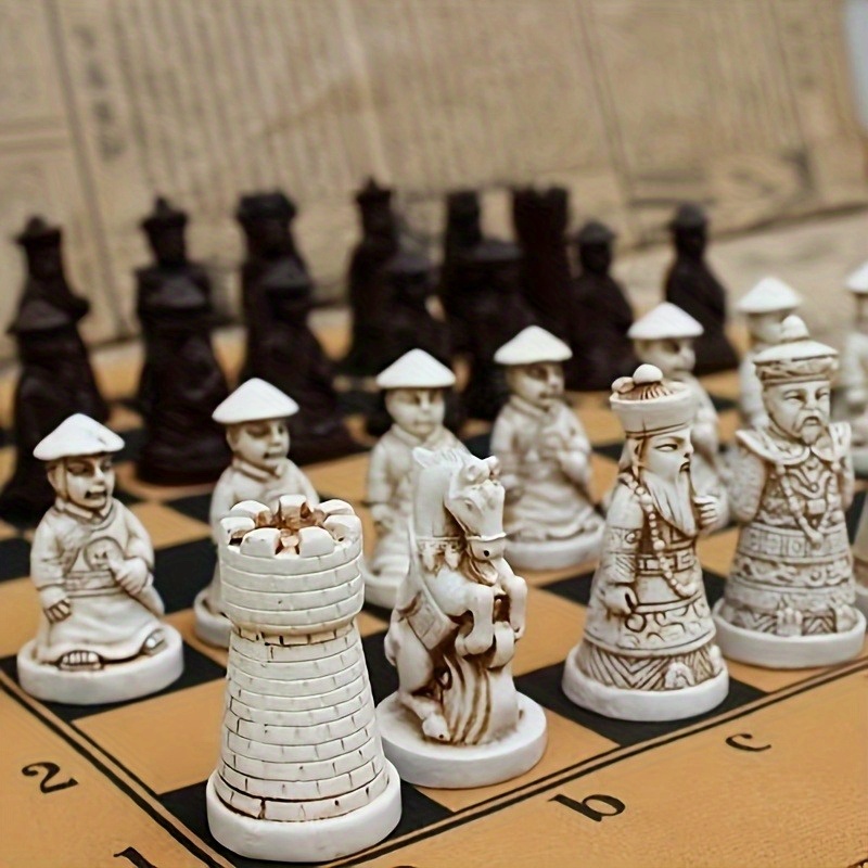 Vintage Chess Set PU Leather B - Board Game Vantage 리뷰 및 가격