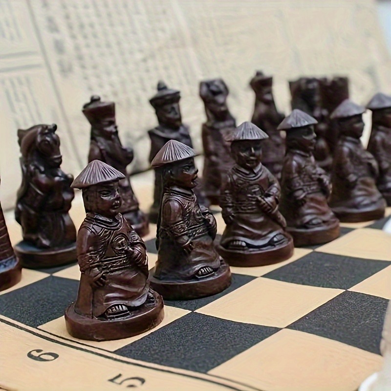 Vintage Chess Set PU Leather B - Board Game Vantage 리뷰 및 가격