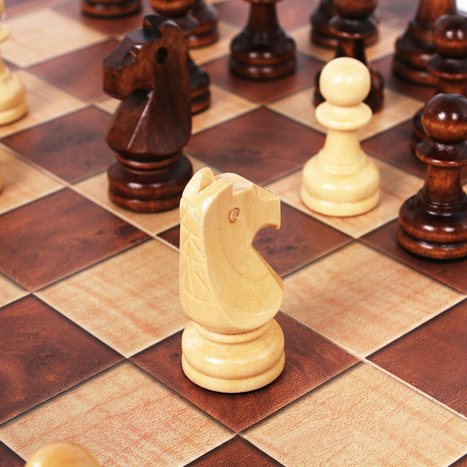 3 in 1 Wooden Chess Backgammon - Board Game Vantage 리뷰 및 가격