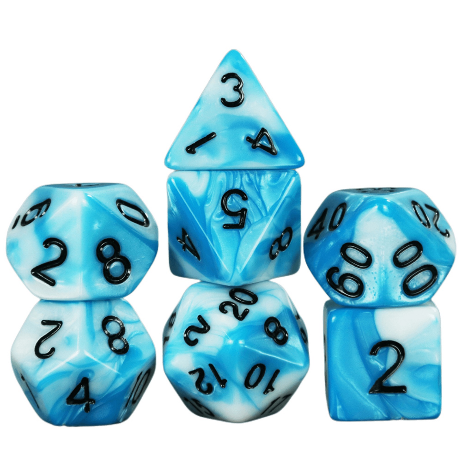 7pcs DND Dice Mixing Color Pol - Board Game Live 리뷰 및 가격