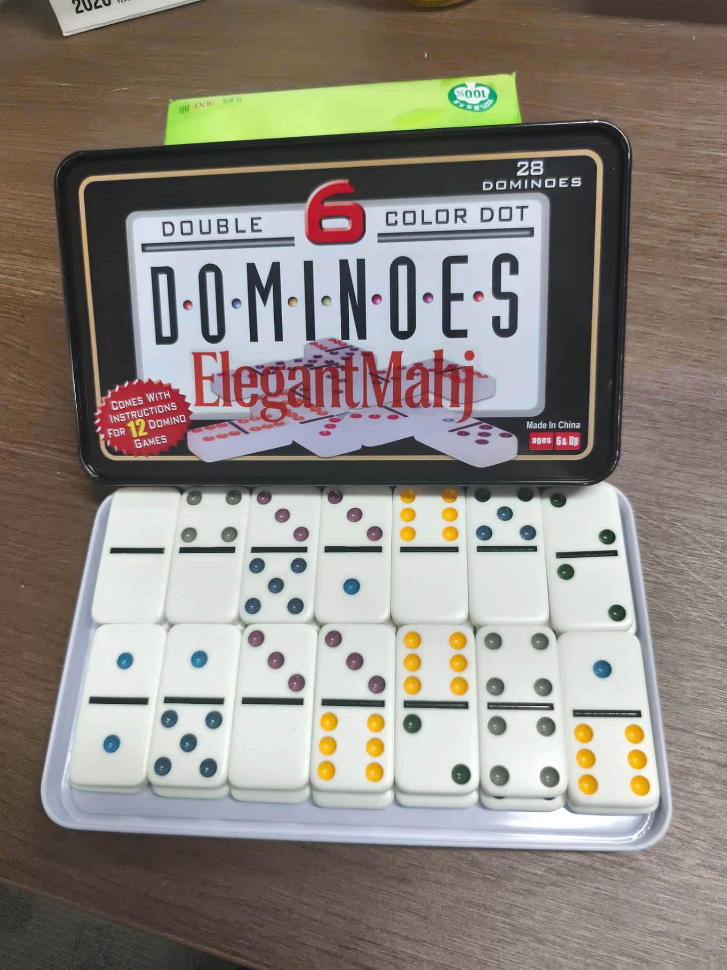 ElegantMahj Double Six Dominoe - Board Game Dots 리뷰 및 가격