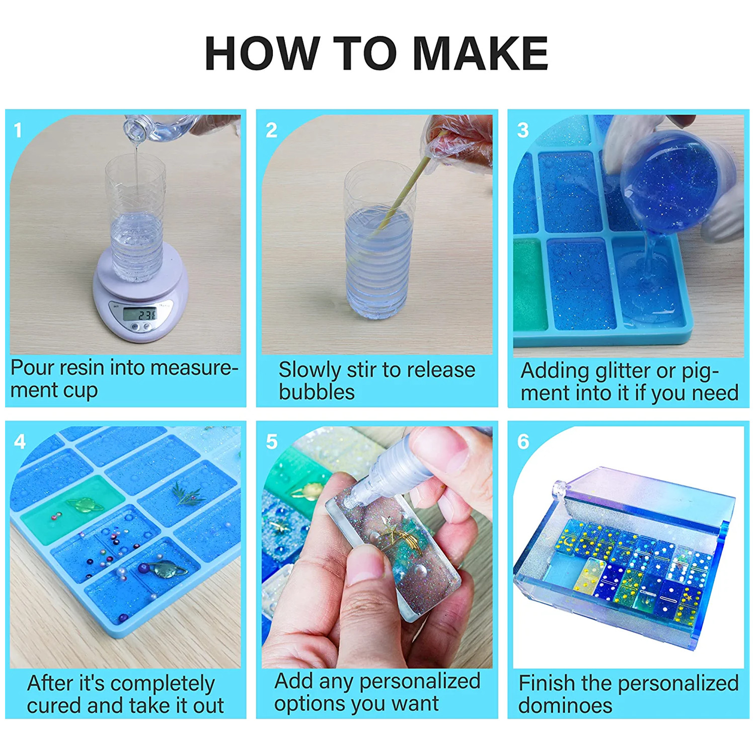 Domino Molds Silicone Epoxy Re - Board Game Live 리뷰 및 가격