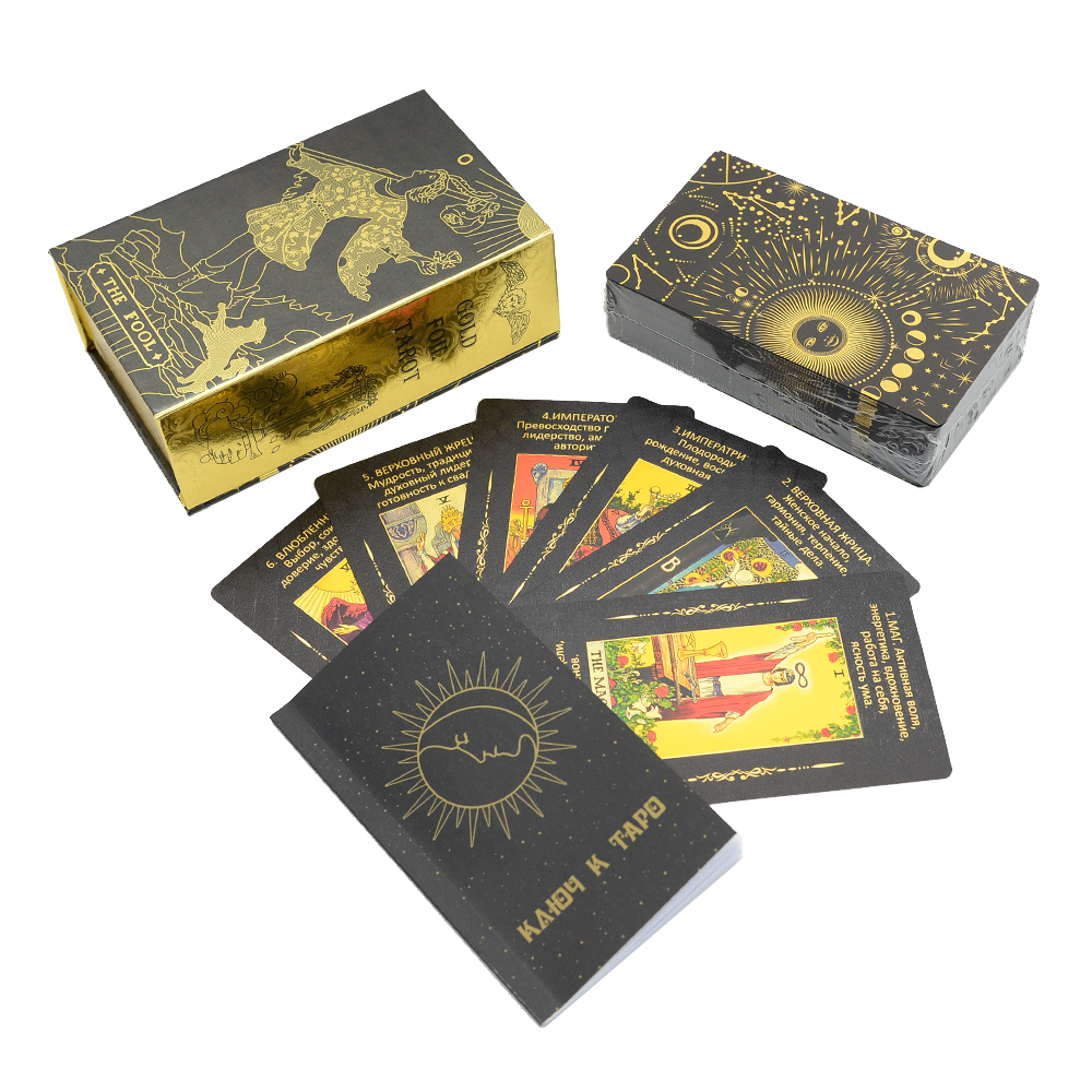 Gold Foil Tarot 12x7cm Russian - Board Game Uno 리뷰 및 가격