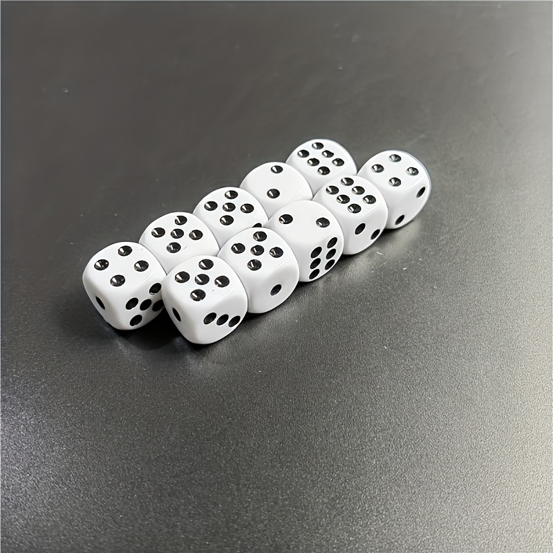 10pcs D6 Dice Set, 14mm White  - Board Game Dots 리뷰 및 가격