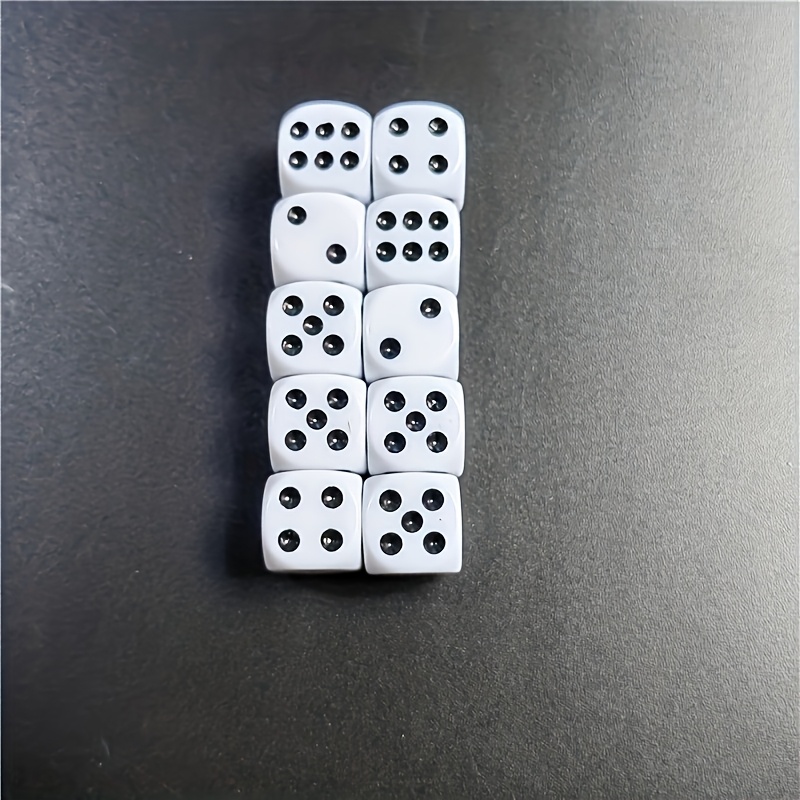 10pcs D6 Dice Set, 14mm White  - Board Game Dots 리뷰 및 가격