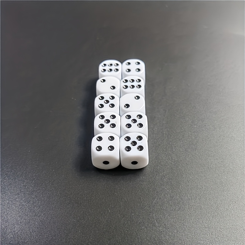 10pcs D6 Dice Set, 14mm White  - Board Game Dots 리뷰 및 가격